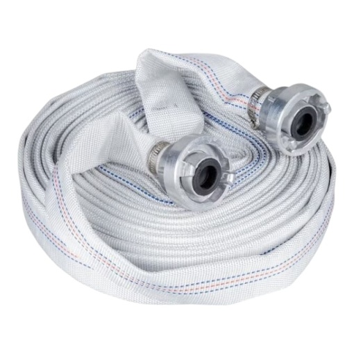 Furtun pentru refulare TATTA TT-C2015, diametru 1”, rola 20m cu mufe cuplare metalice, interior si exterior acoperit cu PVC