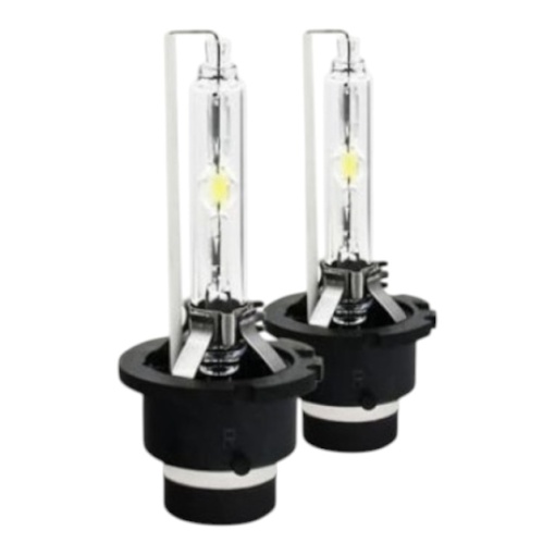 Set 2 becuri xenon D2S pentru far, suport plastic, 35W, 6000K