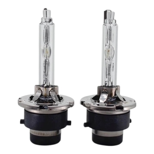 Becuri xenon D2S 35W, lumina alb-rece, 6000K, flansa metal