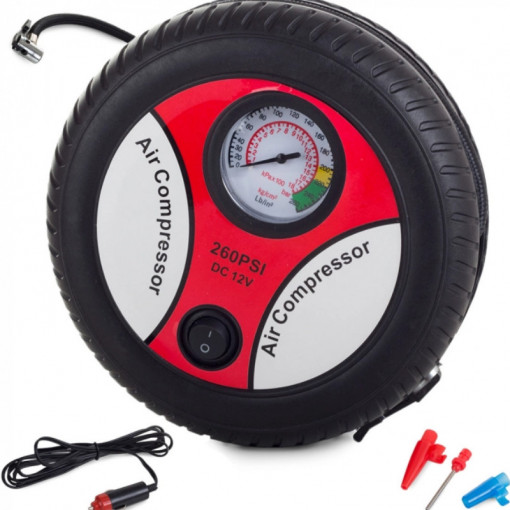 Compresor Aer Auto In Forma de Anvelopa ,12V, 260 PSI