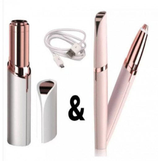 Set Epilator Sprancene si Epilator Facial Cu Incarcare Usb, Flawlbss
