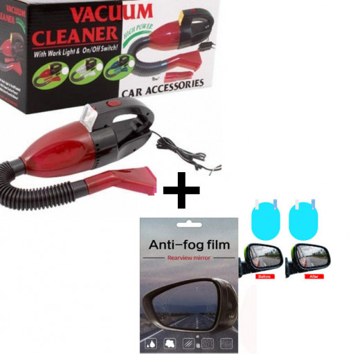 Oferta ! Aspirator Auto 12V Vacuum Cleaner + Set 2 buc Folie Protectie
