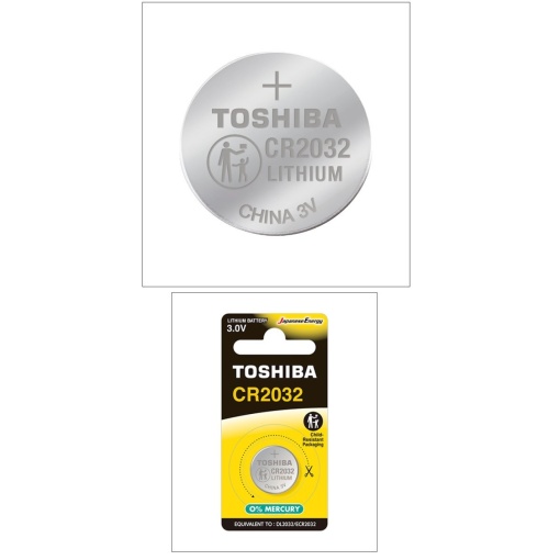 Baterie Litiu 3V CR2032 tip moneda, Toshiba 10806, in blister, 1bucata - Img 1