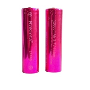 Acumulator Rakieta 18650, 3.7v, 12000mAh, Li-ion, Pink,1 bucata