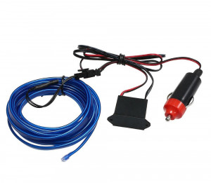 Banda led neon auto, 12V, 3m, albastru - Img 1