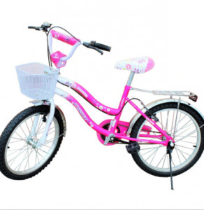 Bicicleta Caraiman 20W, fetite 5-9 ani, aparatoare noroi, sonerie, cric, roz - Img 2