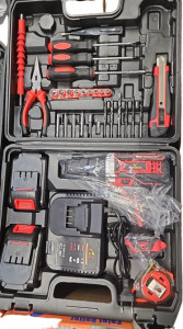 Bormasina Electrica ML Rosie, cu 2 Acumulatori, Statie Incarcare si Multiple Accesorii - Img 3