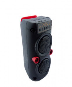 Boxa portabila HF-3222, cu Bluetooth, Wireless, 2 difuzoare de 8 cm RGB, Super Bass, Stick USB, Card, AUX, Radio FM - Img 2