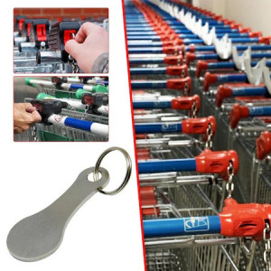 Breloc/Jeton/Cheie cu fuctie deblocare carucior supermarket - Img 2