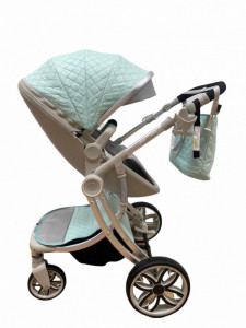 Carucior 2 in 1 Reversibil, Landou si Sport, Egg Shape F1 LC, Verde / Vernil - Img 3