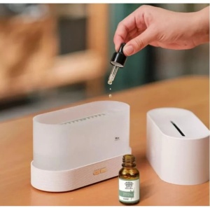 Difuzor, Umidificator Aer cu Design Flacara ,Alb - Img 3