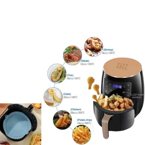 Friteuza cu Aer Cald Air Fryer, Fara Ulei, 2400W, Capacitate Mare si Afisaj Digital