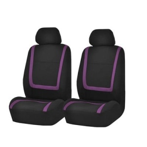 Husă universală completă pentru scaun auto, dungi mov