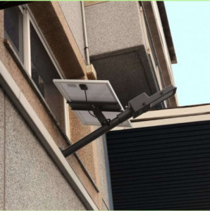 Lampa Stradala Proiector LED cu Incarcare Solara , 2 cadrane, 200W, Panou Solar si Telecomanda - Img 7