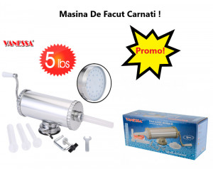 Masina Manuala de Umplut si Facut Carnati, Vanessa Sausage Maker 5 LBS, 2,5kg - Img 7