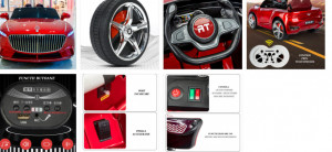 Masinuta Electrica, AT 8899, 12W, Mercedes Maybach Rosie - Img 6