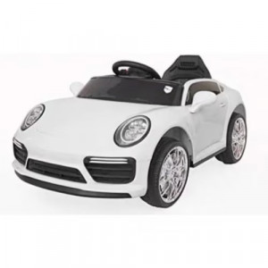 Masinuta Electrica pentru copii cu telecomanda, Porsche Alb - Img 2