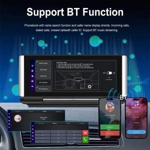 Navigatie Auto UNIVERSALA, Navigatie portabila Android 13 Universala, 2 GB RAM 32 GB ROM Octa-Core, Ecran rabatabil de 6.86 inchi, Android Auto & Carplay, WiFi, GPS, BT, FM+ Camera marsarier inclusa, Aplicatie Wi-Fi, Bluetooth Audio, negru - Img 12
