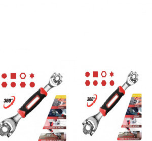 Oferta 2 Bucati Cheie Multifunctionala Universala Rotativa la 360 grd, 48 in 1