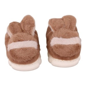 Papuci de copii, de casa, voluminosi, stil mocasini ,M 24-25 ,Maro - Img 2