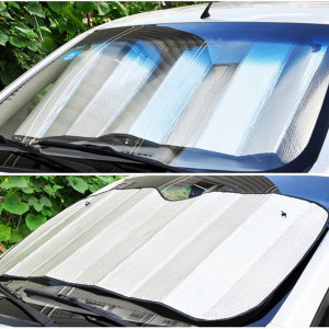 Parasolar auto, 130 x 60 cm, Argintiu - Img 3