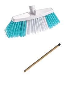Perie spalare auto cu coada de lemn , 17cm