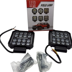 Proiector Auto 16 LED -uri, Offroad 12V-80V, Patrat, IP67 - Img 2