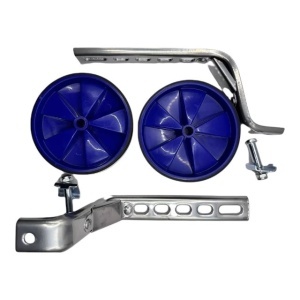 Roti ajutatoare cu led-uri, pentru bicicleta, 12-20 inch, albastru/negru