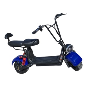 Scuter mini electric 1000W 48V viteza 25 km/h albastru, FARA PERMIS - Img 2