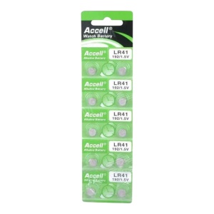 Set 10 baterii Accell AG3, LR41, G3, 192, GP92A, 392, SR41W - Img 1
