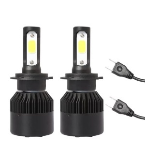 Set 2 Becuri auto cu led H7 ,S2, black edition, Led Headlight,12v 24v,50w 8000lm 6500k