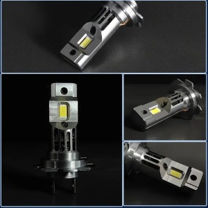 Set 2 becuri auto LED H7 cu ventilator, 180W/set, 12V, 20000L - Img 4