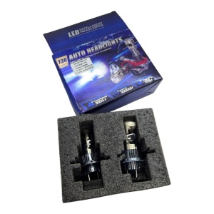 Set 2 bucati becuri led H7 12V, 28000LM, lumina alba, 280W, 6000K, K88 - Img 2