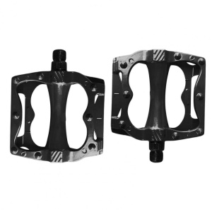 Set 2 pedale bicicleta, Aliaj de aluminiu, Negru