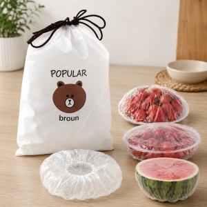 Set 500 Capace Alimentare Elastice Transparente – pentru Boluri și Recipiente - Img 5