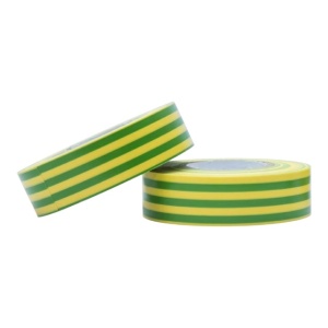 Set de 2 bucati Bandă izolatoare electrică PCV galbenă-verde