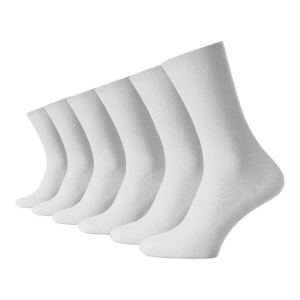 Șosete unisex fără elastic din bumbac fără cusătură 39-42 , Albe,1 bucata