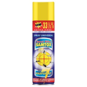 Spray insecticid cu aerosol Samtox, spray universal impotriva insectelor zburatoare, 400 ml
