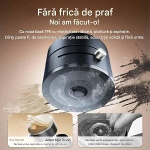 Suport magnetic nou pentru telefon cu aspiratie magnetica, pentru telefon cu aspiratie, suport magnetic pentru telefon pliabil si retractabil pe ambele parti, pentru toate telefoanele mobile (negru) - Img 5
