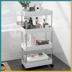 Suport Organizator Multifunctional cu 4 Etajere, Pentru Baie sau Bucatarie
