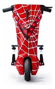 Tricicleta Electrica Drift Pentru Copii 360, Motor 350W, Baterie 36V, 4400 mAh, Bluetooth, Viteza 15 km/h, Rosu Spiderman - Img 2
