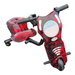 Tricicleta electrica drift pentru copii KD04RS , Putere motor 200W , 3000mah, Bluetooth, 3 niveluri viteza, suspensie spate, autonomie 8-12 km, tip de incarcare 3h - Img 4