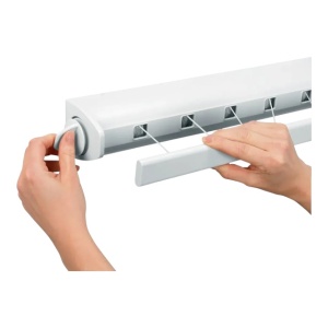 Uscator de rufe retractabil cu 6 sarme si carlige - Img 2