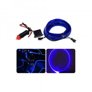 Banda led neon auto, 12V, 3m, albastru - Img 5