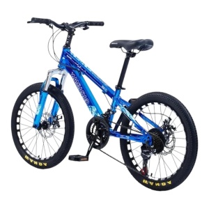 Bicicleta Caraiman 2023, Culoare ALBASTRA Cod CR-20, 20inch,Cadru Otel, Frane pe Disc