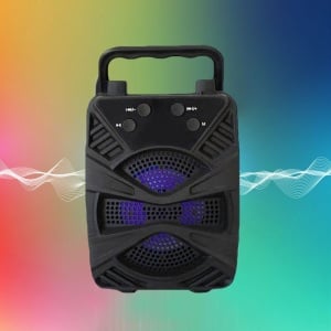 Boxa Cu Suport De Telefon , Audio Bluetooth 3″ KTS1337, LED, Radio FM, Suport MP3, USB si Card TF, Negru - Img 6