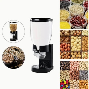 Dispenser pentru cereale din plastic, Negru, 14 X 35CM - Img 2