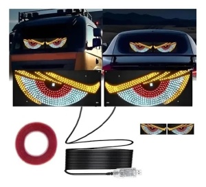 Ecran LED Devil Eye pentru mașini/camioane 2 buc - Img 5