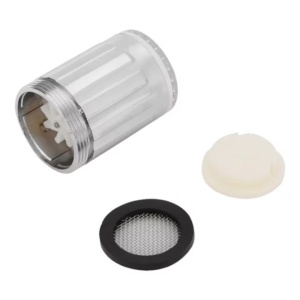 Extensie cu Lumina LED pentru robinet, ABS, 2.2 x 3.5cm, Argintiu - Img 3