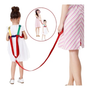 Ham pentru copii, Ajustabil, curele detasabile, 1-5 ani, 1.2 m, Multicolor - Img 2